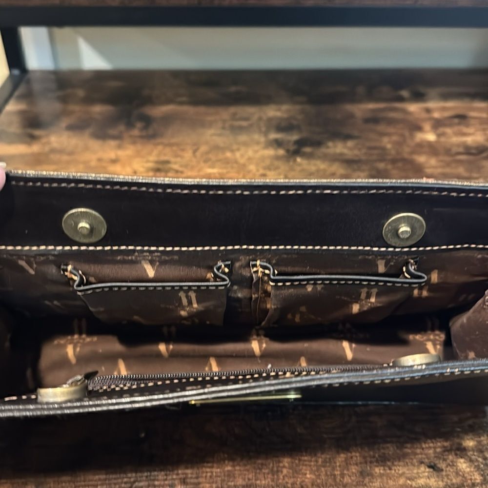 American West Black and Gold Floral Clutch - Picture 8 of 13